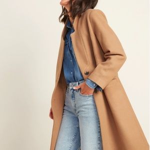NWOT Old Navy Oversized Soft Brushed Overcoat Camel Size S
